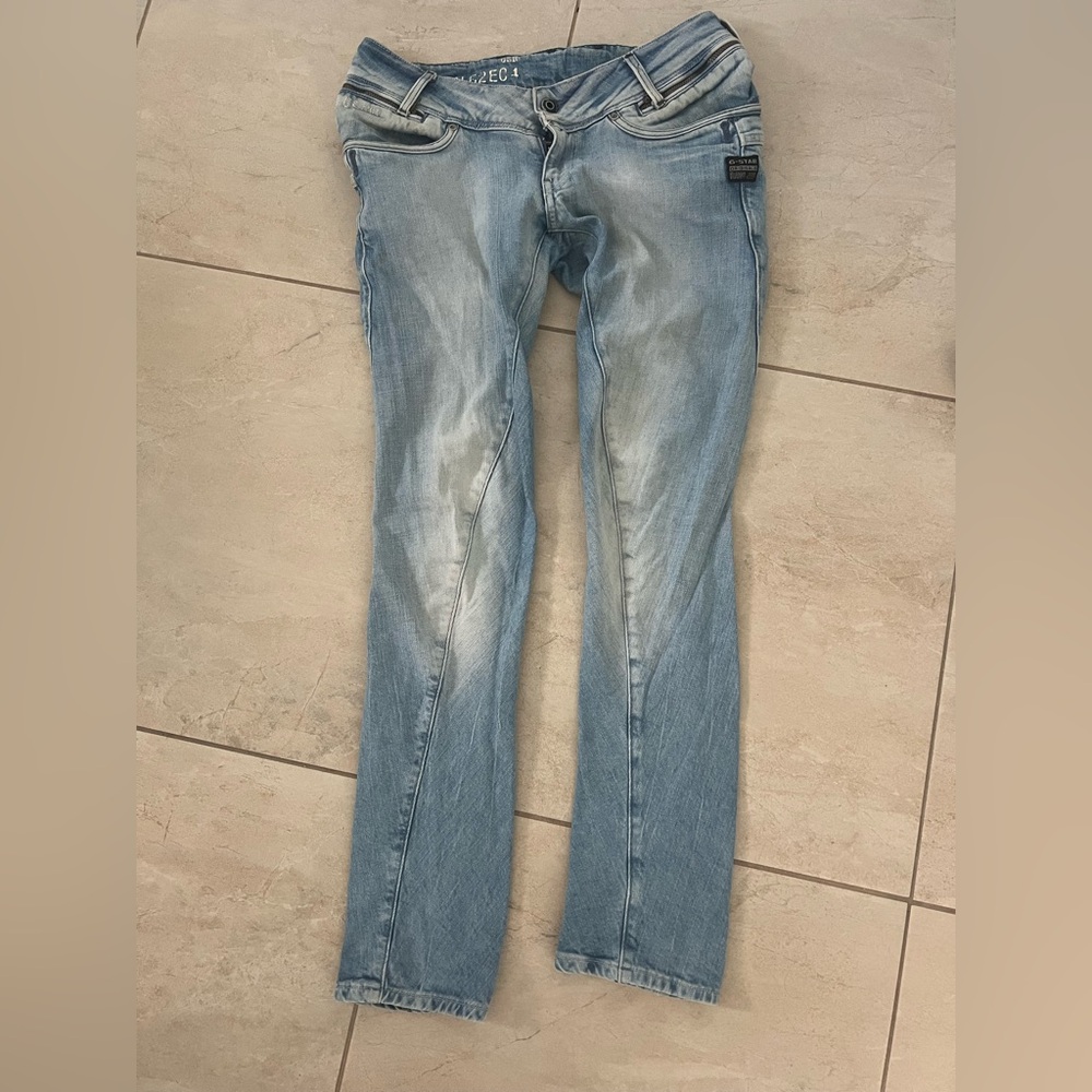G star raw 3301 blue denim jeans  size 26/30 98% cotton